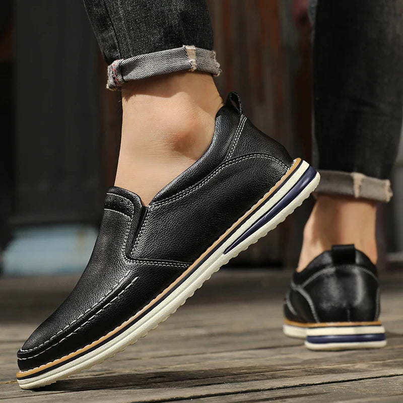 Lucent Leather Flats