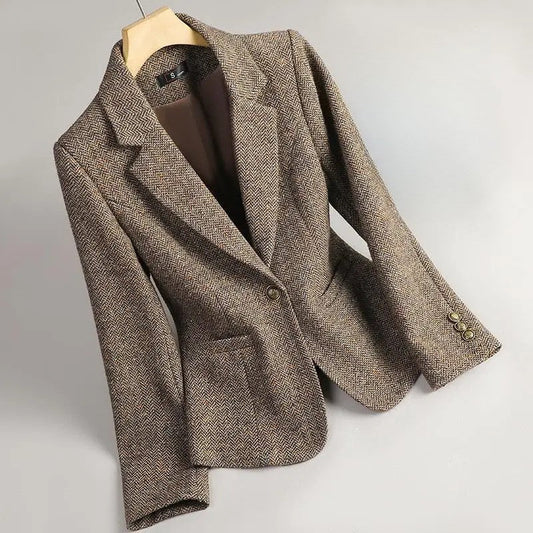 Melisa Herringbone Blazer