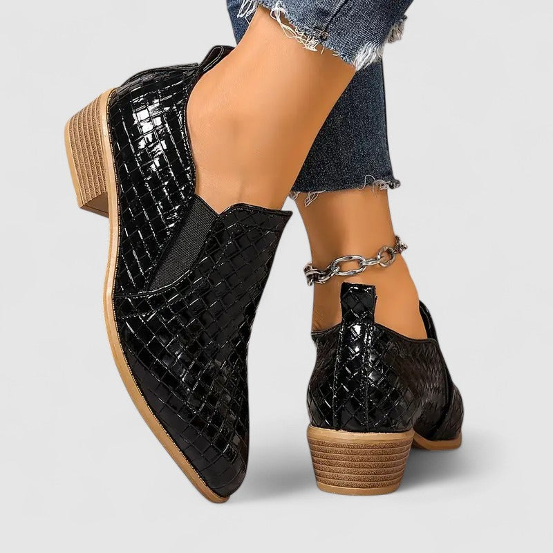 Caelora Croco Loafers