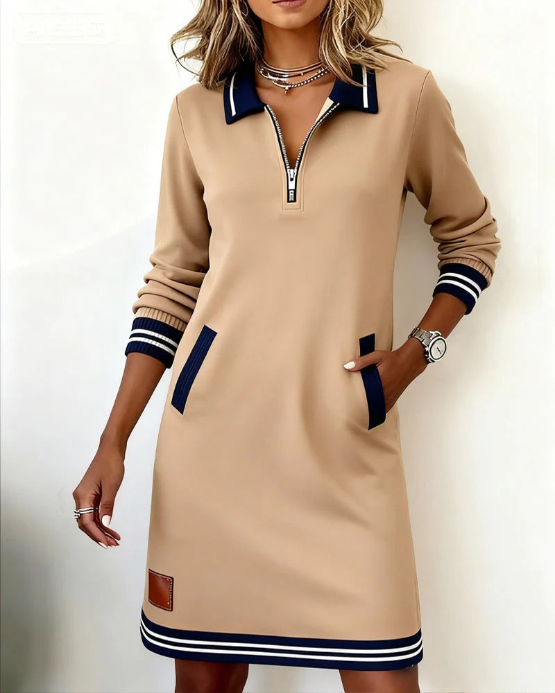 Astoria Long Sleeve Cotton Dress