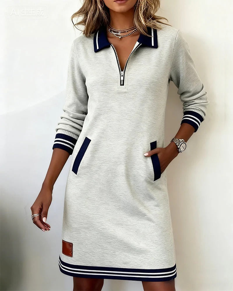 Astoria Long Sleeve Cotton Dress