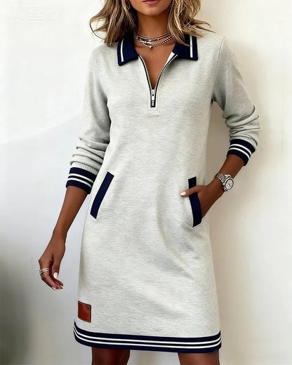 Astoria Long Sleeve Cotton Dress