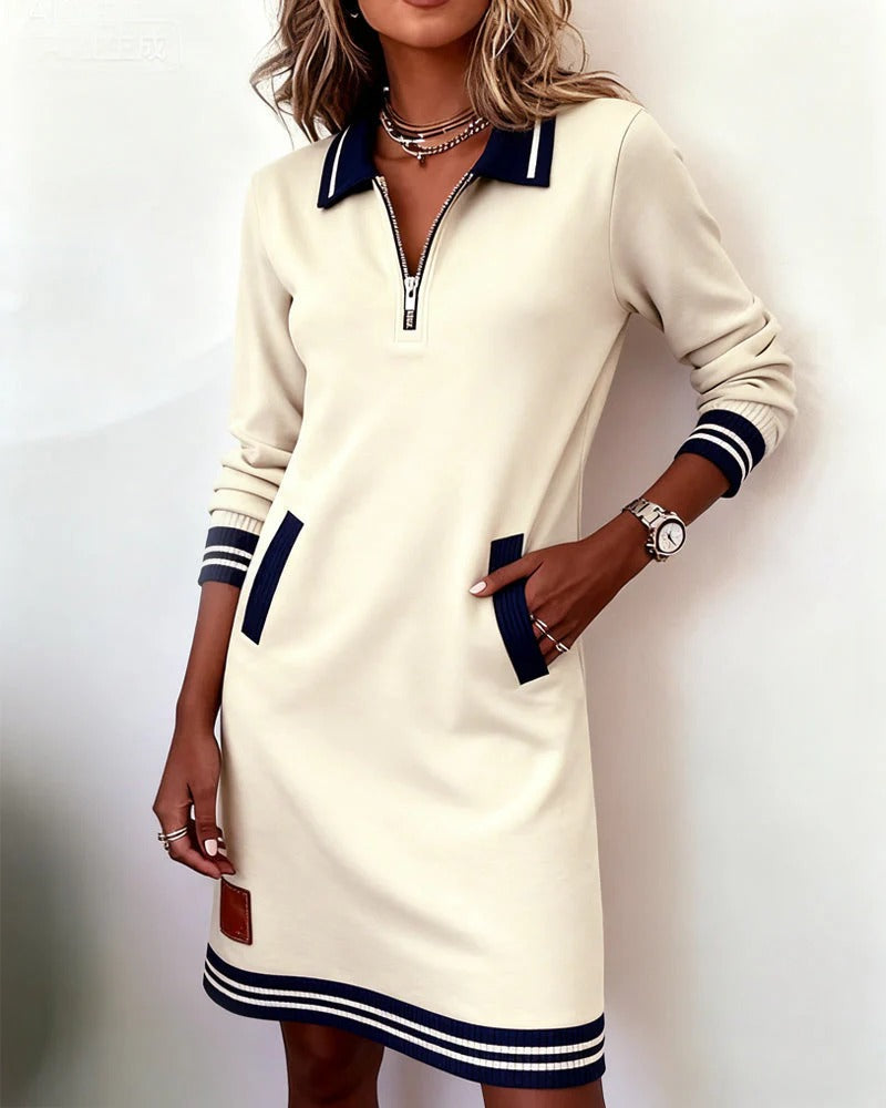 Astoria Long Sleeve Cotton Dress